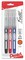 Pentel Finito Extra Fine Porous Point Pens 3/Pkg-Red, Black & Blue